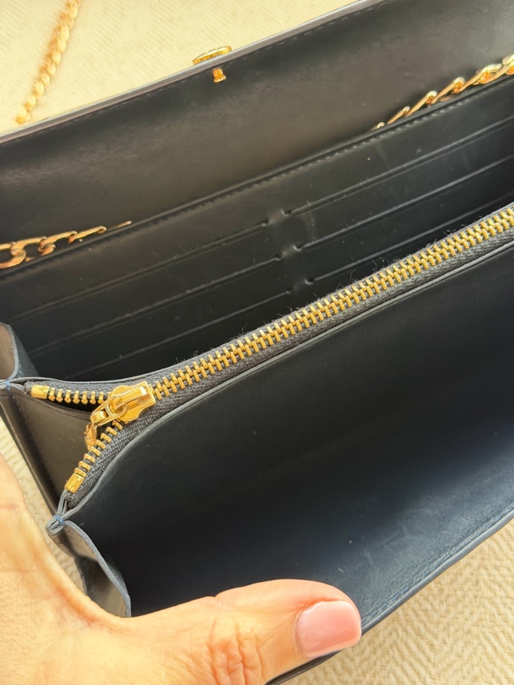 Louis Vuitton Vernis Sarah Wallet Blue Nuit - Picture 10 of 15